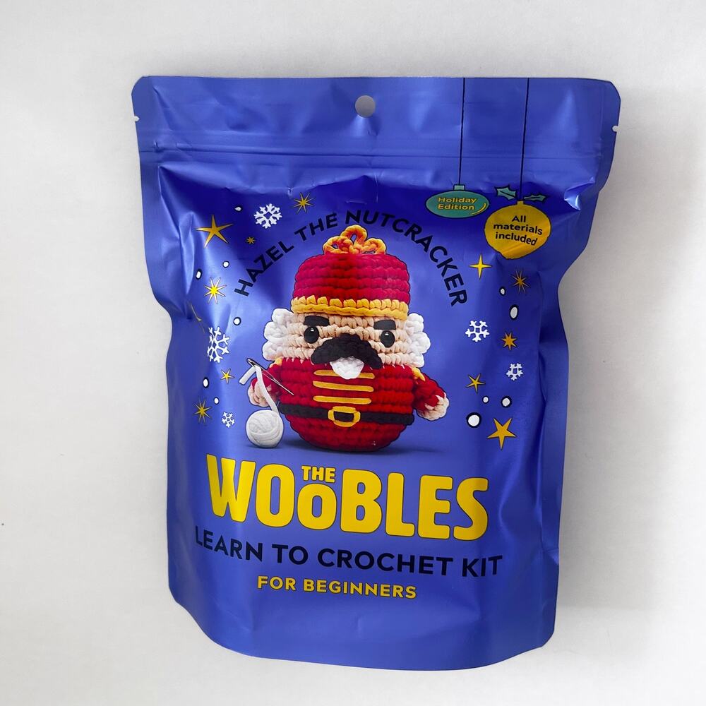 The Woobles Learn To CROCHET Kit Hazel The Nutcracker Holiday Craft New Sealed